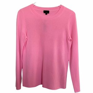 J Crew Collection Italian Cashmere Pink Sweater Size M *Flawed*